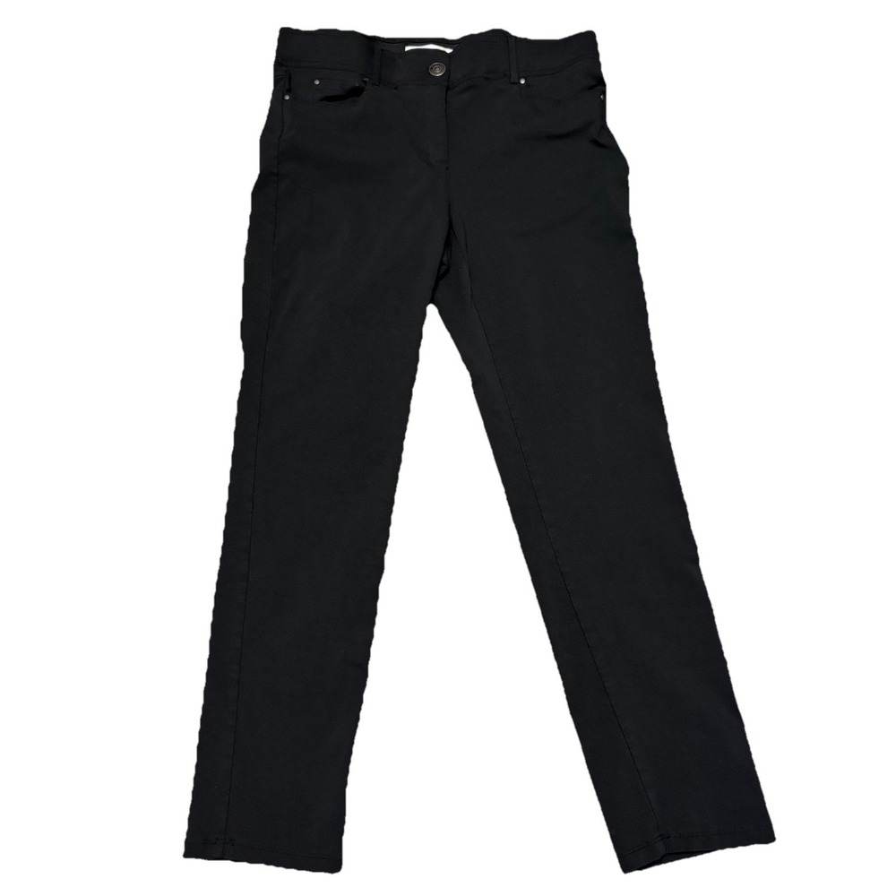 89th‎ + Madison Womens 8P Black Stretch Pants Slim 5 Pocket Petite